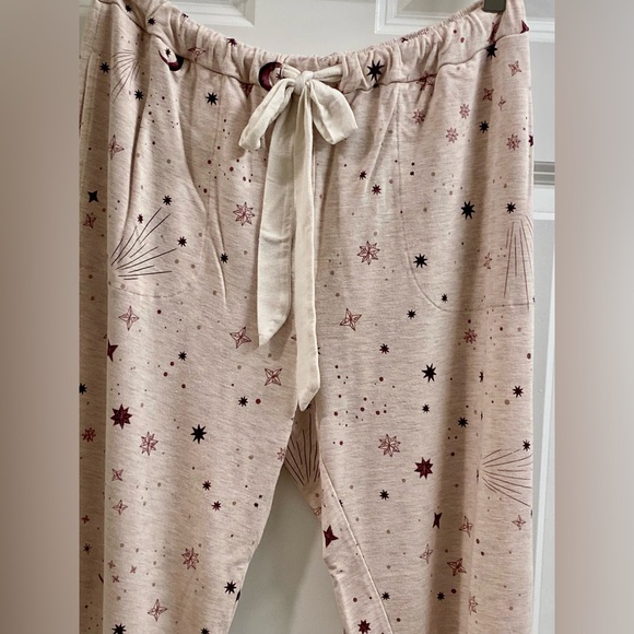 SOMA Women's Sunday Shooting Star Small LS Pajama Set Loungewear Celestial PJ - Picture 8 of 13